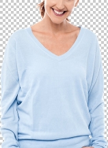 Middle aged woman with hands in pocket